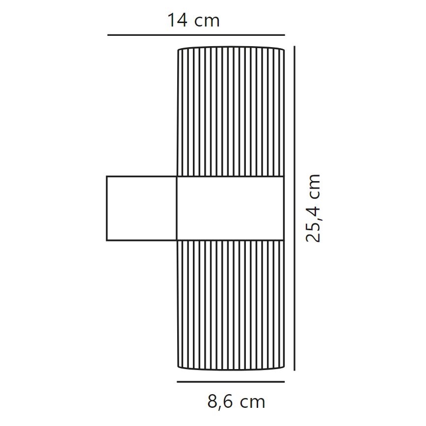 Nordlux - Venkovní nástěnné svítidlo KYKLOP 2xGU10/25W/230V IP54 hnědá