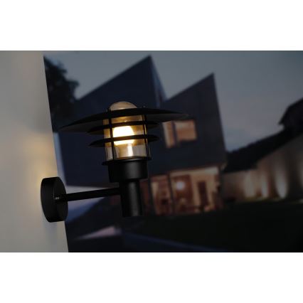 Nordlux - Venkovní nástěnné svítidlo LONSTRUP 1xE27/60W/230V IP44 černá