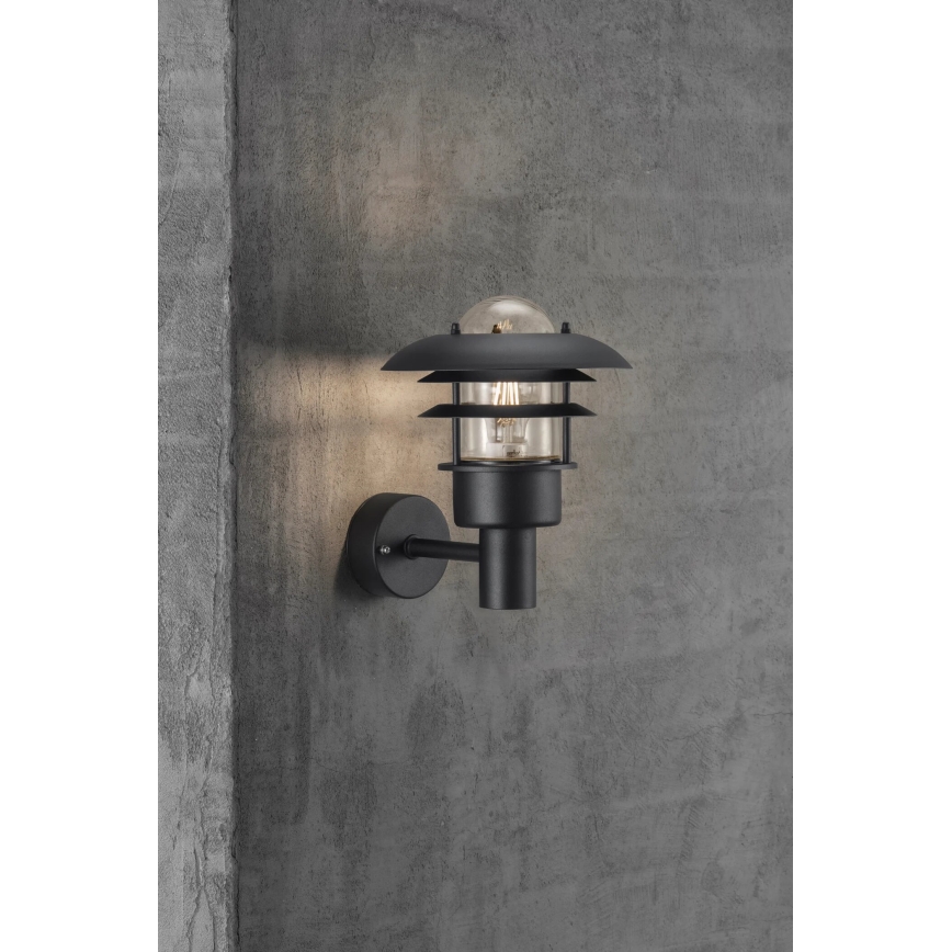 Nordlux - Venkovní nástěnné svítidlo LONSTRUP 1xE27/60W/230V IP44 černá