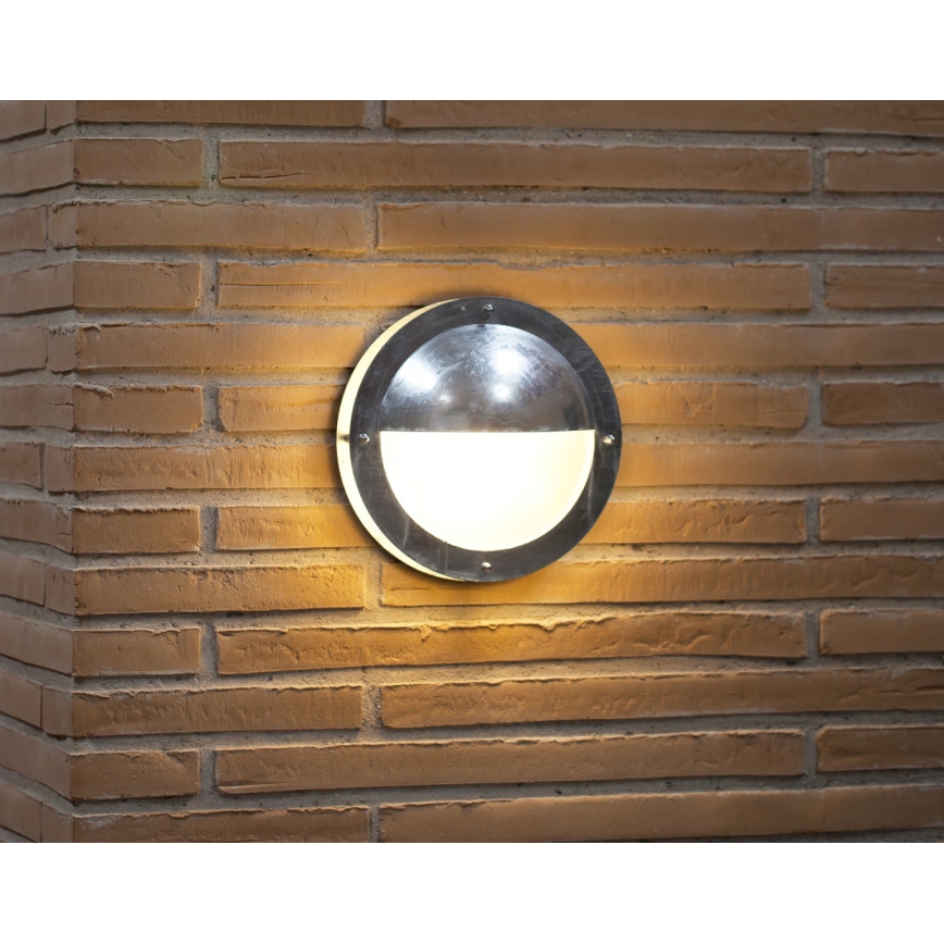 Nordlux - Venkovní nástěnné svítidlo MALTA 1xE27/60W/230V IP54 stříbrná