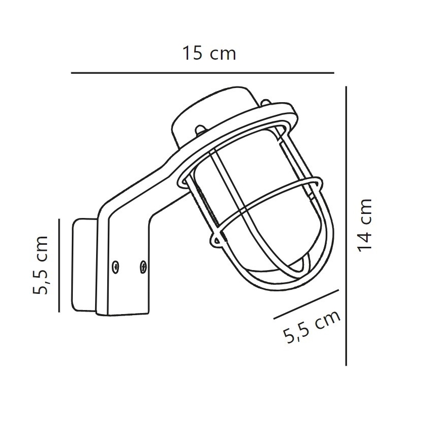 Nordlux - Venkovní nástěnné svítidlo MARINA 1xG9/40W/230V IP44 černá