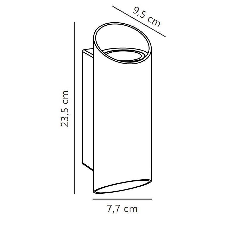 Nordlux - Venkovní nástěnné svítidlo NICO 2xGU10/35W/230V IP54 černá