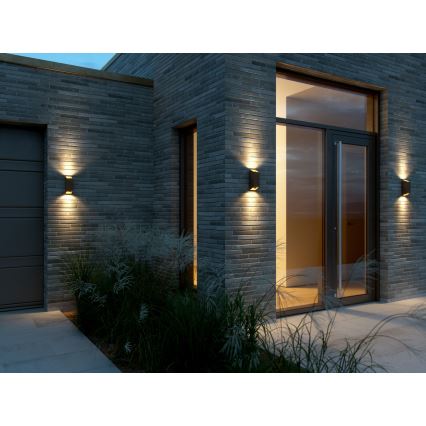 Nordlux - Venkovní nástěnné svítidlo NICO 2xGU10/35W/230V IP54 hnědá