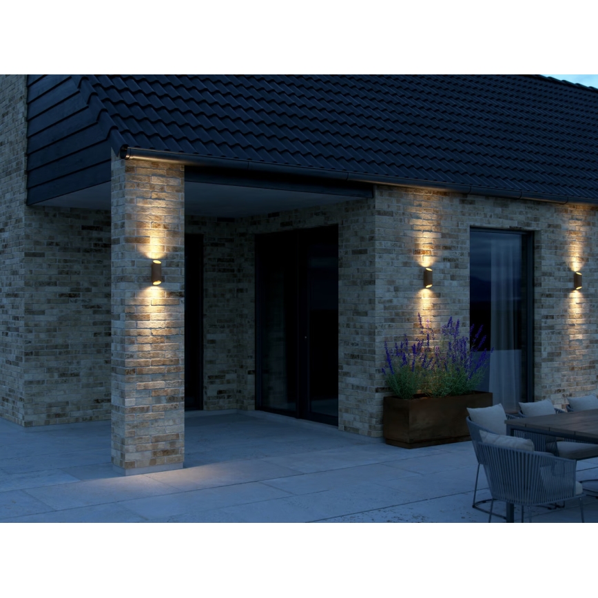 Nordlux - Venkovní nástěnné svítidlo NIKO 2xGU10/35W/230V IP54