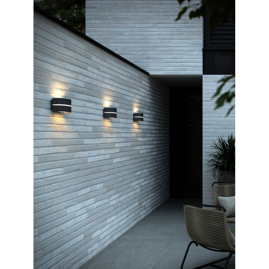 Nordlux - Venkovní nástěnné svítidlo SIBELIS 1xE27/10W/230V IP44 antracit