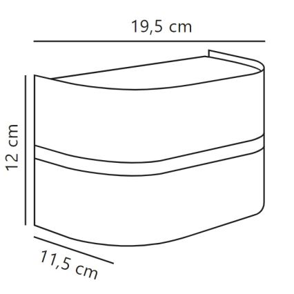 Nordlux - Venkovní nástěnné svítidlo SIBELIS 1xE27/10W/230V IP44 hnědá
