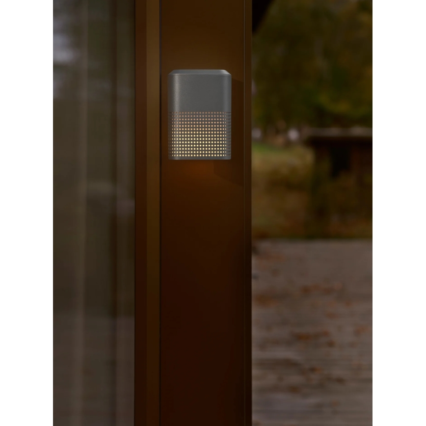 Nordlux - Venkovní nástěnné svítidlo SIDARA 1xE27/15W/230V IP54 antracit