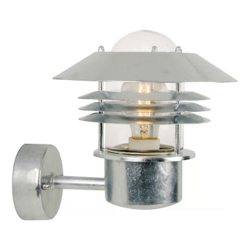 Nordlux - Venkovní nástěnné svítidlo VEJERS 1xE27/60W/230V IP54 stříbrná