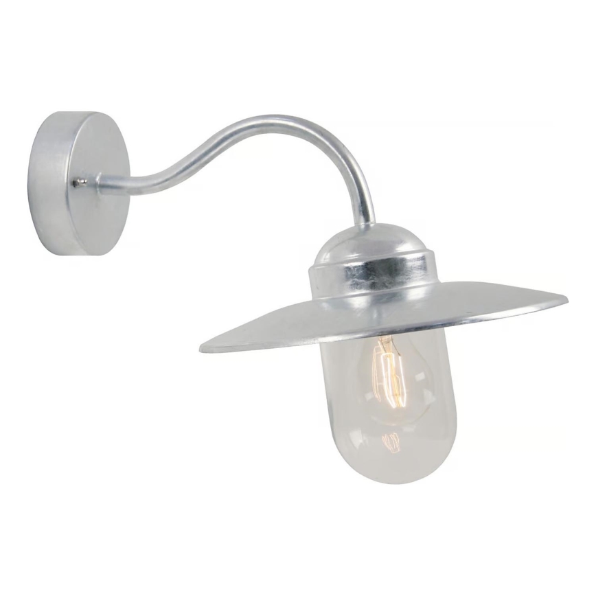 Nordlux - Venkovní nástěnní svítidlo LUXEMBOURG 1xE27/60W/230V IP54 stříbrná