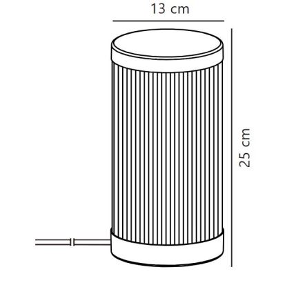 Nordlux - Venkovní stolní lampa COUPAR 1xE27/25W/230V černá