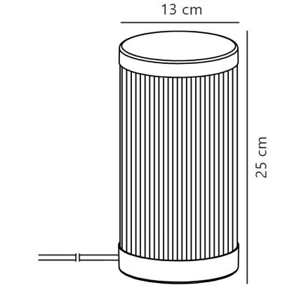 Nordlux - Venkovní stolní lampa COUPAR 1xE27/25W/230V IP54 béžová