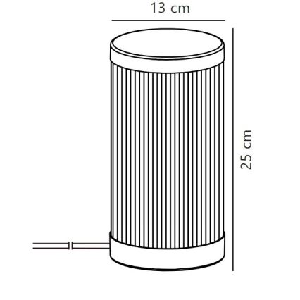Nordlux - Venkovní stolní lampa COUPAR 1xE27/25W/230V IP54 bílá