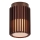 Nordlux - Venkovní stropní svítidlo ALUDRA 1xE27/15W/230V pr. 12,4 cm hnědá