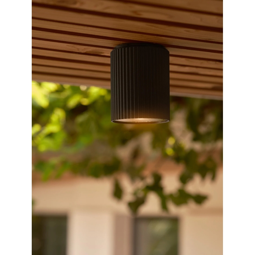 Nordlux - Venkovní stropní svítidlo KYKLOP 1xGU10/15W/230V IP54 černá