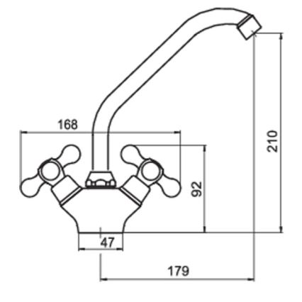 Novaservis - Dřezová baterie FERRO ANTICA bronz