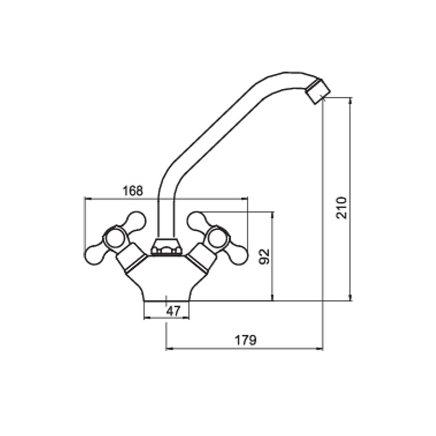 Novaservis - Dřezová baterie FERRO ANTICA bronz