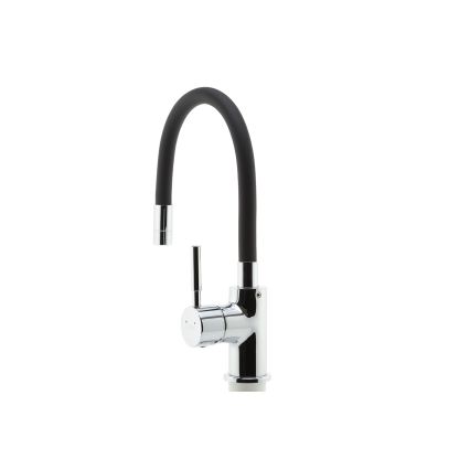 Novaservis - Dřezová baterie s flexibilním ramínkem lesklý chrom/matná černá