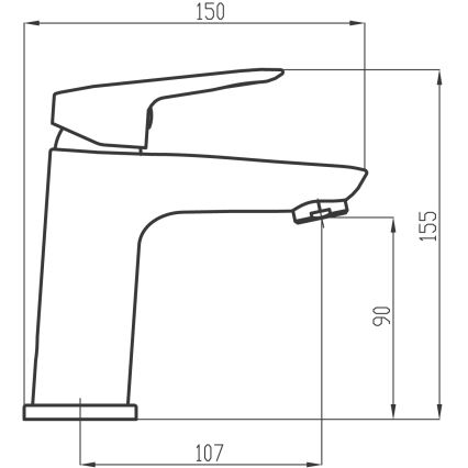 Novaservis - Umyvadlová baterie METALIA 15,5 cm lesklý chrom