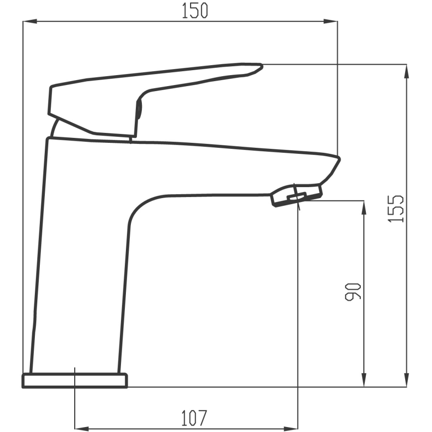 Novaservis - Umyvadlová baterie METALIA 15,5 cm lesklý chrom