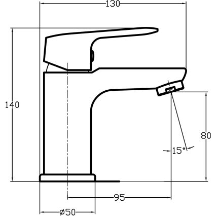 Novaservis - Umyvadlová baterie TITANIA COSMOS lesklý chrom
