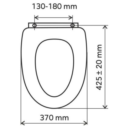 Novaservis - Záchodové prkénko duroplast/bílá