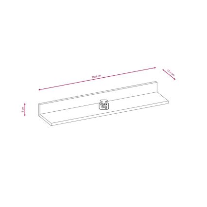 Obývací stěna BRICK 204x150x36 cm dub sonoma/bílá