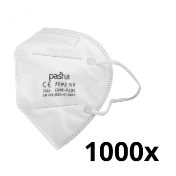 Ochranná pomůcka - respirátor FFP2 NR CE 2163 1000ks