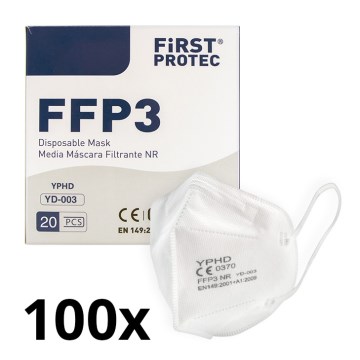 Ochranná pomůcka - respirátor FFP3 NR CE 0370 100ks