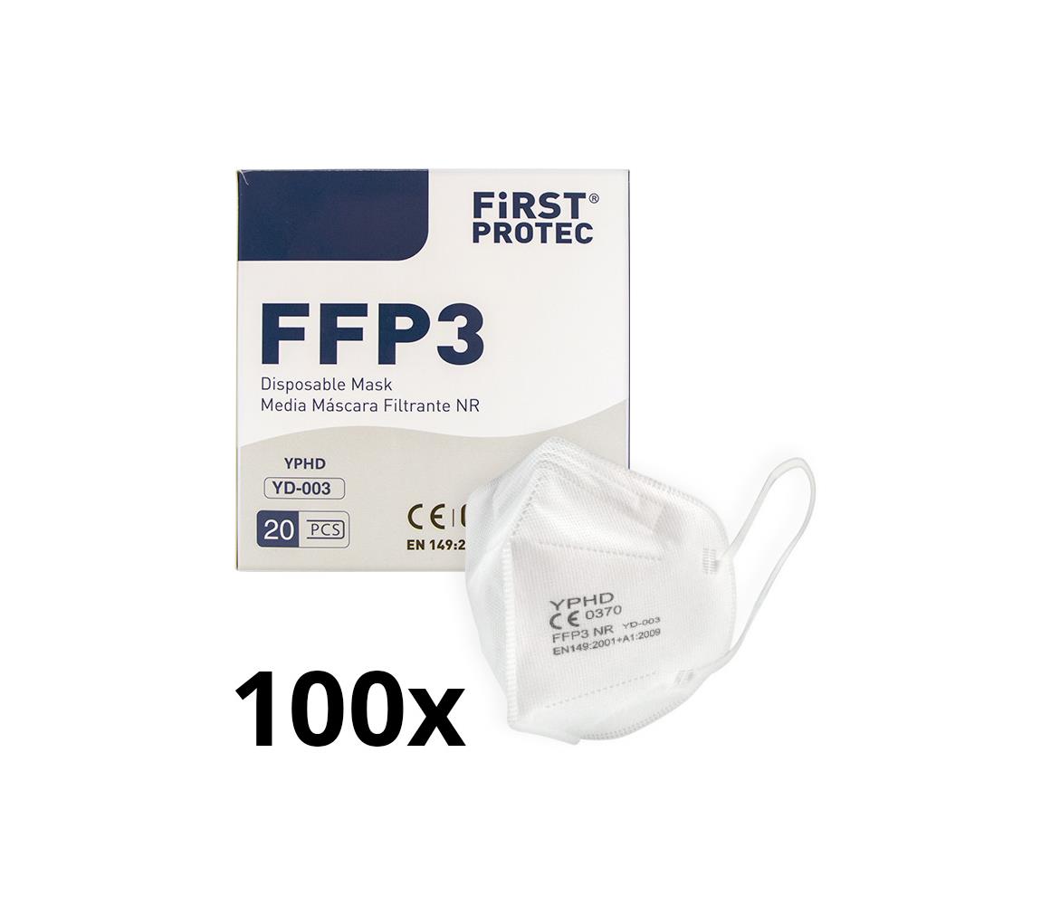 IMobily Ochranná pomůcka - respirátor FFP3 NR CE 0370 100ks P9977-100ks