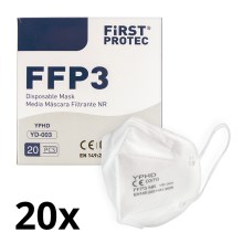 Ochranná pomůcka - respirátor FFP3 NR CE 0370 20ks