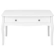 Odkládací stolek BAROQUE 55x96,5 cm bílá