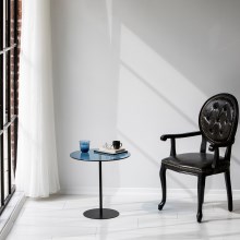 Odkládací stolek CHILL 50x50 cm černá/modrá