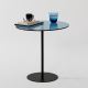 Odkládací stolek CHILL 50x50 cm černá/modrá