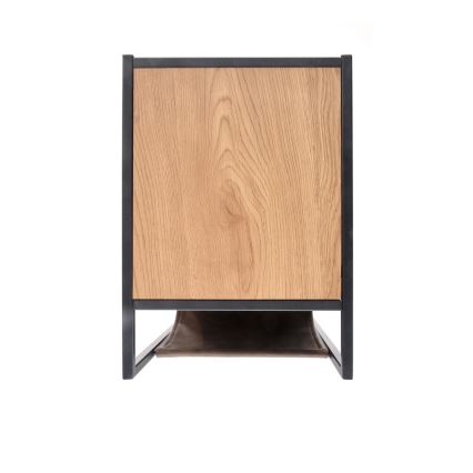 Odkládací stolek COMPACT 47x33 cm černá/hnědá