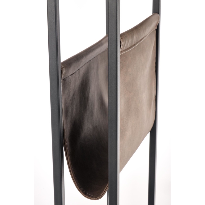 Odkládací stolek COMPACT 47x33 cm černá/hnědá