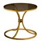 Odkládací stolek CORLEAONE 57,8x60 cm zlatá/černá