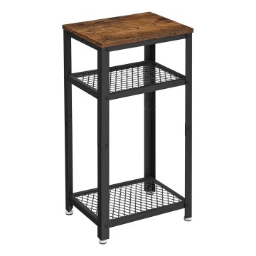 Odkládací stolek ELDUR 40x30 cm hnědá/černá