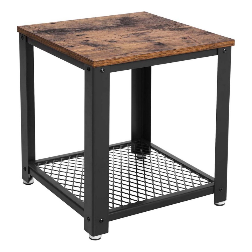 Odkládací stolek ELDUR hnědá/černá