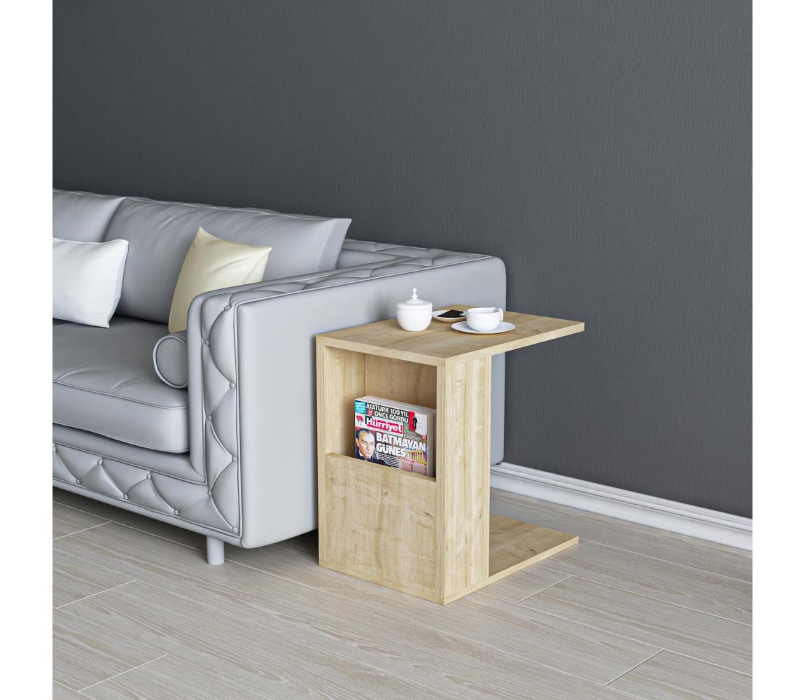 Asir Odkládací stolek KAREN 50x30 cm béžová AS1376