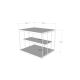 Odkládací stolek LIFON 40x50 cm bílá/černá