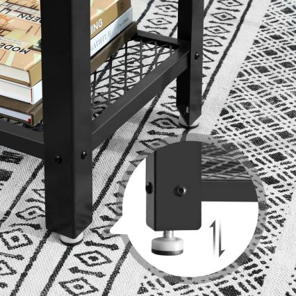 Odkládací stolek LUVOR 102x35 cm hnědá/černá