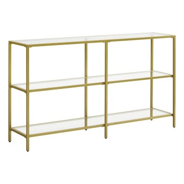 Odkládací stolek LUVOR 130x30 cm zlatá