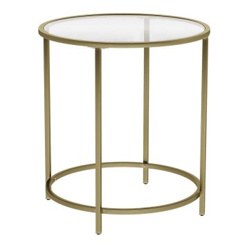 Odkládací stolek LYRA 50 cm zlatá