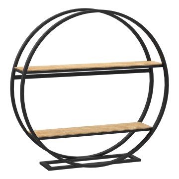 Odkládací stolek SHELF pr. 62,5 cm dub