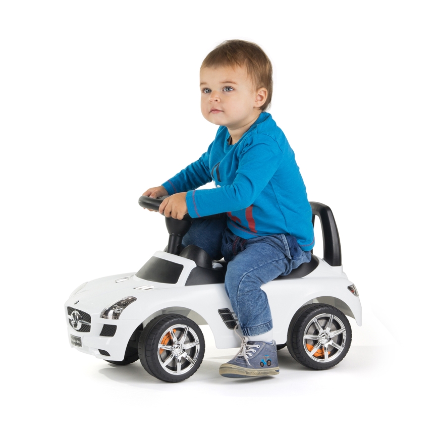 Odrážedlo Mercedes 2xAA bílá/černá