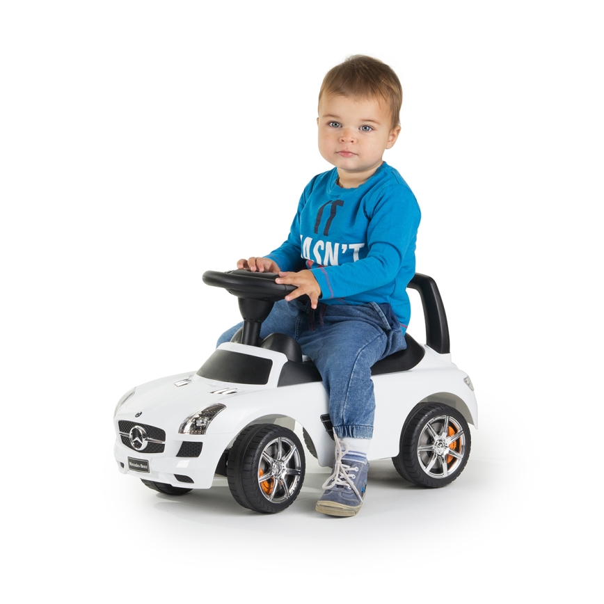 Odrážedlo Mercedes 2xAA bílá/černá