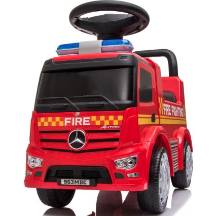 Odrážedlo Mercedes Hasiči 2xAA červená