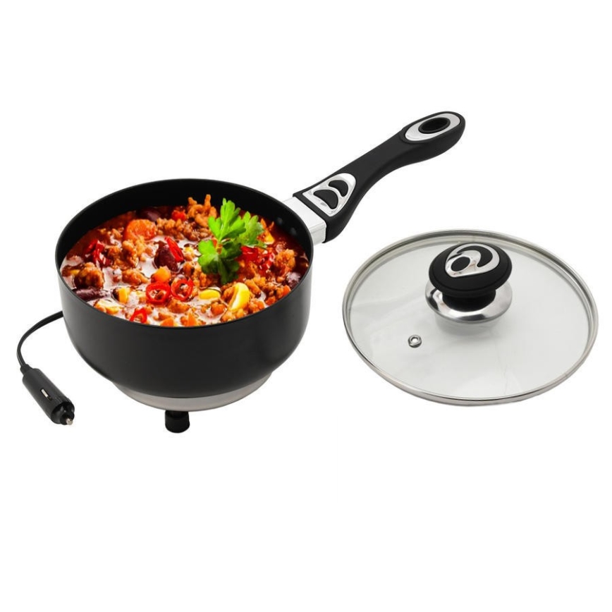 Ohřívací hrnec s poklicí 165W/12V 1,9 l