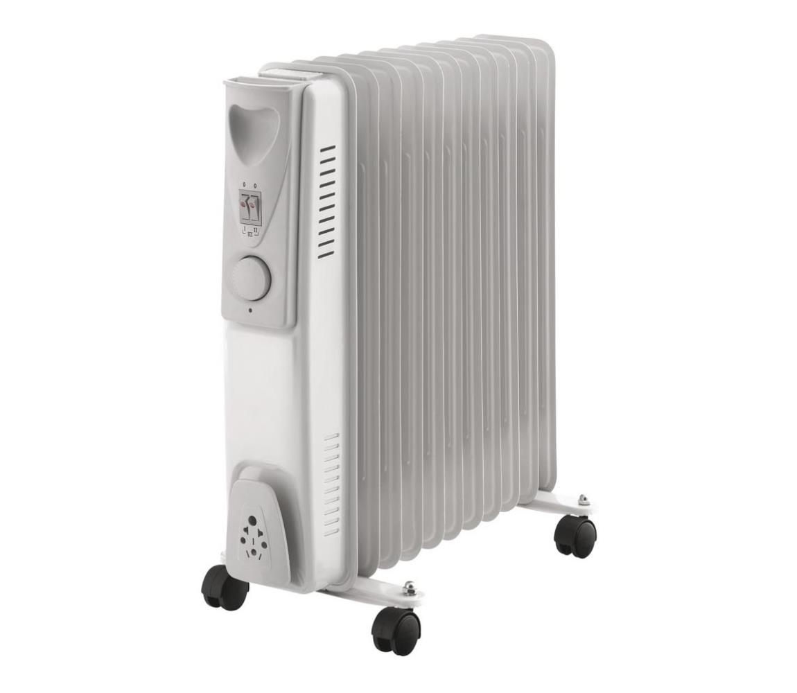 Polux Olejový ohřívač s 11 žebry 2500W/230V šedá SA1481