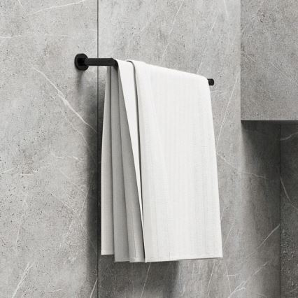 OMNIRES MP60216BL - Nástěnný věšák na ručníky MODERN PROJECT 60 cm matná černá